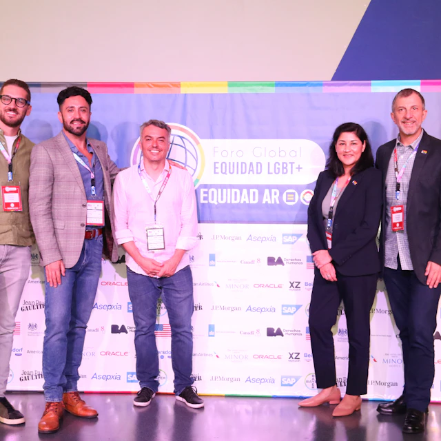 Gathered team of equidad members from all four programs