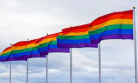 Rainbow Pride flags